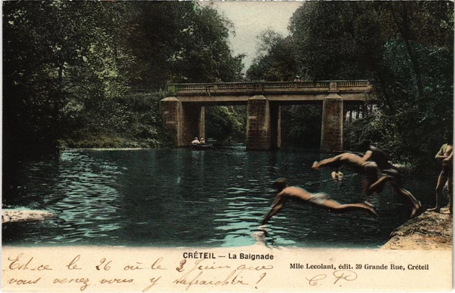 CPA AK Creteil La Baignade FRANCE (1282400)