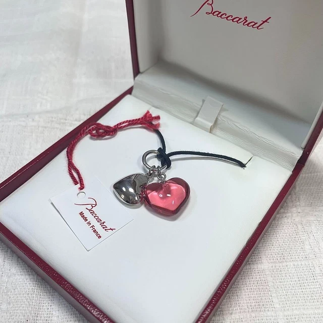 Collier Ras De Cou BACCARAT - Cœur En Cristal - Dans Son écrin - Excellent état - Neuf Sans Emballage