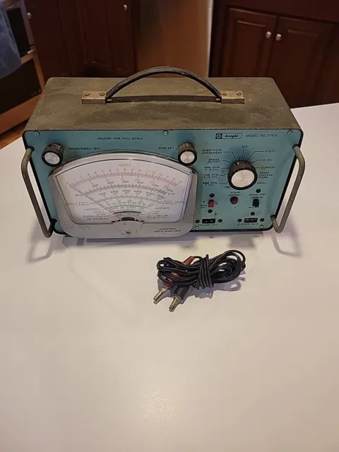 Vintage KNIGHT MODEL KG-375 UNIVERSAL AUTO ANALYZER with CABLES AS-IS