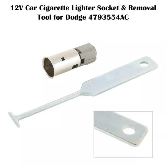 12V Car Cigarette Lighter Socket & Removal Tool for Dodge 4793554AC