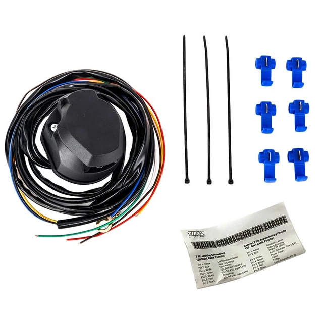 Nuovo Cavo Da 1,5 M per Presa per Rimorchio un 7 Pin per Connettore Del Cab F7D5