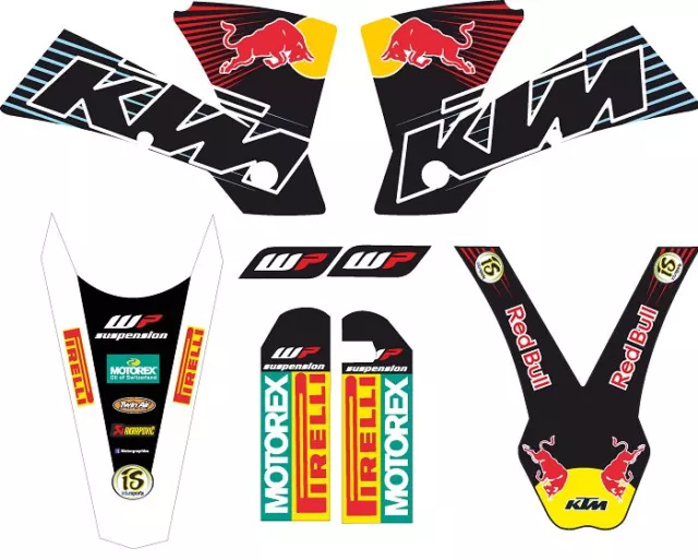 kit pegatinas ktm 2004 EXC and 2003 SX,MX, graphics, adhesivos