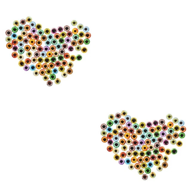 200 Pcs Doll Making Eyes Artificial Eyes Mixing Glass Decorate