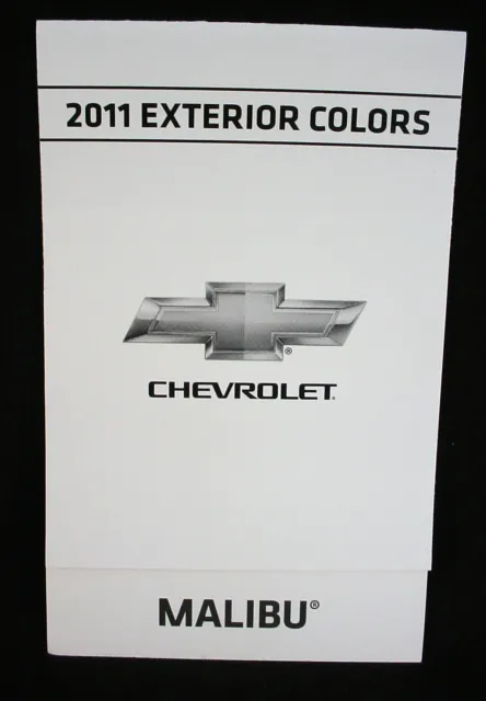 2011 Chevrolet Malibu Paint Color Chip Brochure - Original