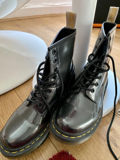 Dr martens shop chrome gunmetal