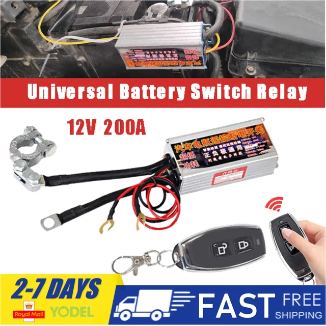 200A 12V INTEGRATED Wireless Remote Control Battery Disconnect Isolator