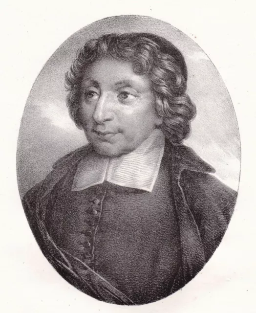 Portrait XIXe Pierre Nicole Théologien Moraliste Philosophe Janséniste 1821