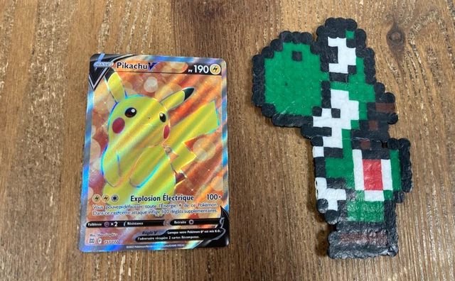 Carta Pokémon Pikachu V Full Art Ultra Rare 157/172 - Expansión Espada Y Escudo: Estrellas Brillantes, Nueva Y Auténtica