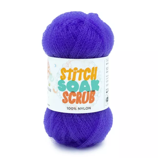 Lion Brand Stitch Soak Scrub Yarn-Sapphire 781-109