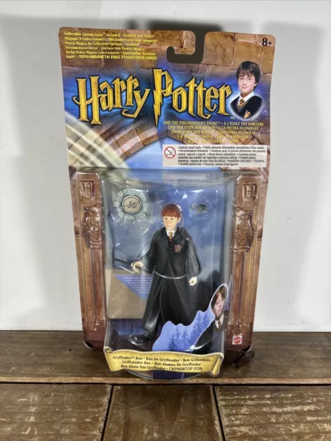 Harry Potter And The Philosophers Stone Gryffindor Ron figure Rare 2001 Mattel