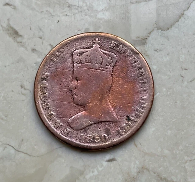 1850 Haiti 6 1/4 Centimes - Cleaned  bg