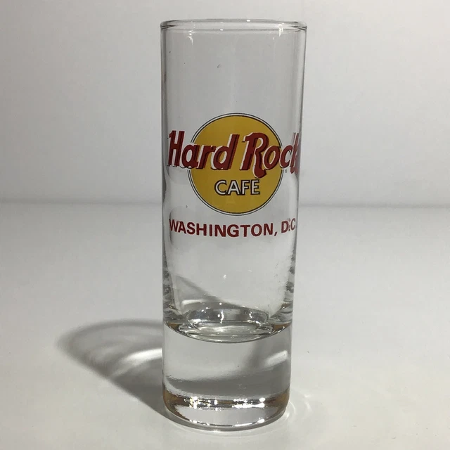 New ~ Hard Rock Café WASHINGTON, D.C. 4" Shot Glass Shooter Glass Collectible