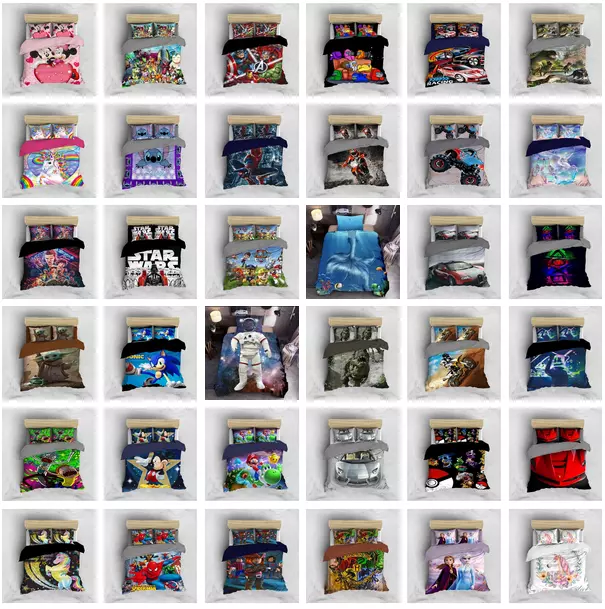 Duvet Doona Quilt Cover Set Single Double Queen King Size Available
