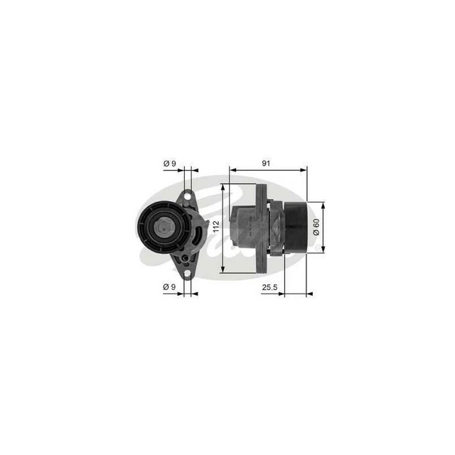 Galet tendeur de courroie d'accessoire Dacia Logan, Nissan Kubistar, Renau