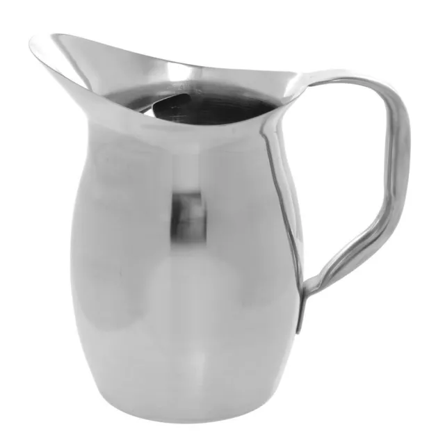 HUBERT® Pitcher with Ice Guard 2 Quart Stainless Steel