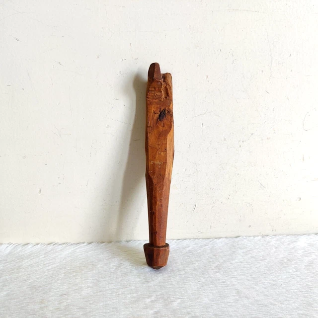 Vintage Old Handcrafted Wooden Wall Hook Hanger Rare Decorative Collectible W306 2