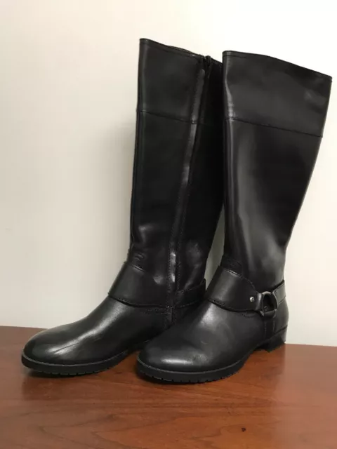 Ralph Lauren Collection Knee High Sulita Riding Boot Women size 6 Black Leather 2