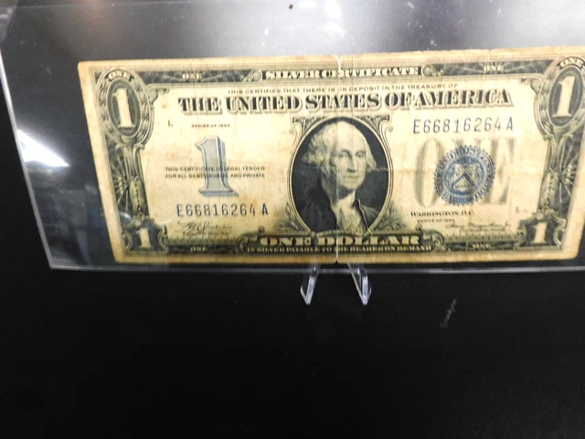 1934 $1 Funny Back Silver Certificate Blue Seal