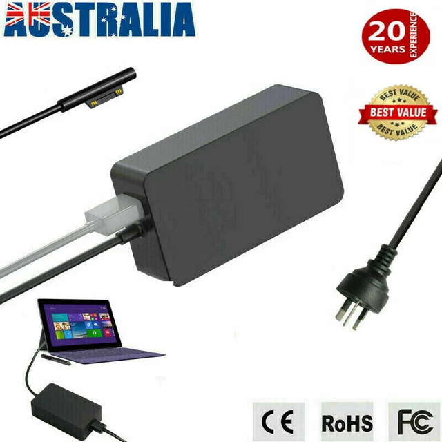 AC Adapter Charger For Microsoft Surface 2 3 RT, Pro 1 2 3 4 5 6 7 X, GO BOOK