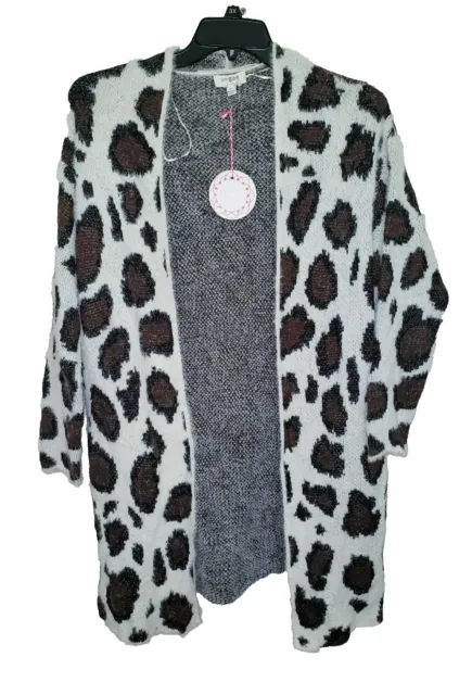 Womens Umgee USA Animal Print Open Cardigan Long Sleeve New NWT Size Small S