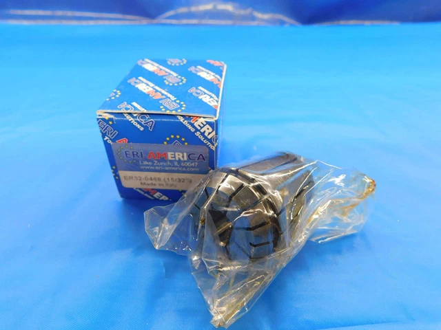 New Eri America Er32 Collet Size 15/32 Made In Italy Er32-0468 .46875 .4688