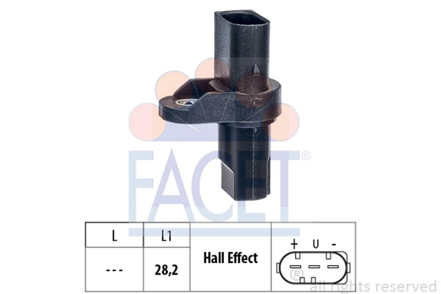 FACET 2x Sensore Albero a Camme, Cavaliere, Calensore Impulso Made in Italy 9.0471/2x