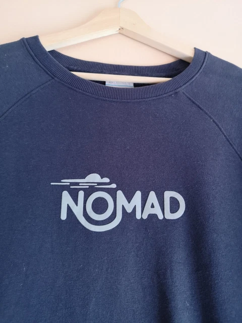 Columbia marineblau Nomadendruck Pullover mit Rundhalsausschnitt Baumwolle/Poly - Damen groß 5
