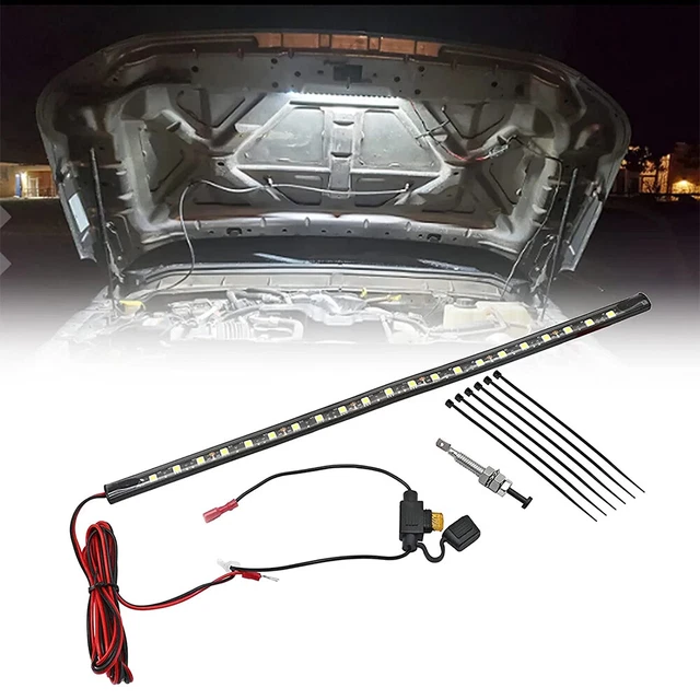 LED TRUCK UNDER Hood Engine Bay Light +Switch Control Strip Universal