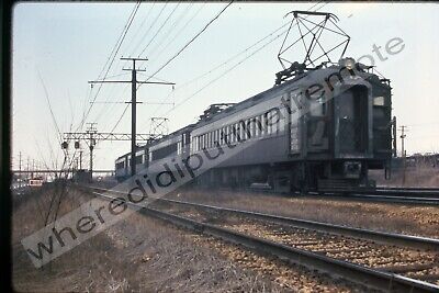 Original Slide Illinois Central IC Electric Lines Homewood ILL 4-6-71