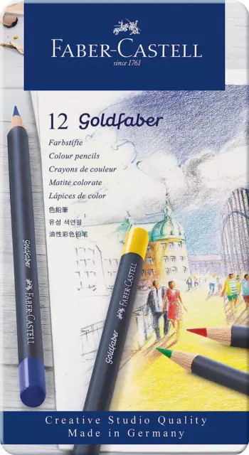 Faber-Castell Goldfaber Couleur Crayon Boite Ensemble 12pc