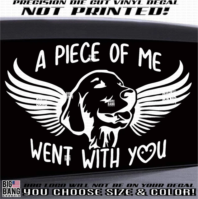 IN LOVING MEMORY of My Lab Dog Vinyl Decal Sticker Labrador Retriever