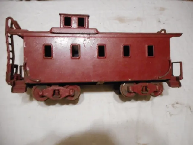 Buddy L Outdoor Train Caboose Use - Restore Cond Missing Couplers & Paint Peel