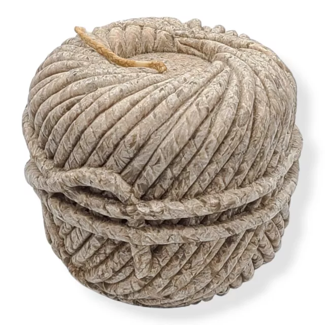 NEW Anthropologie Novelty Candle Wax Ball of String Twine Realistic 4"