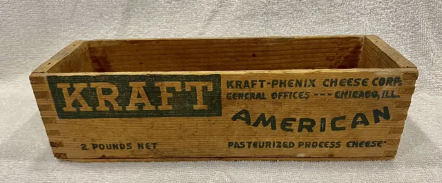 Vintage Kraft Wooden Cheese Box Chicago, ILL