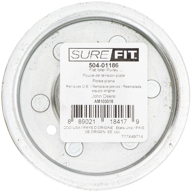 SUREFIT FLAT IDLER Pulley for John Deere AM103018 170 180 F710 F725