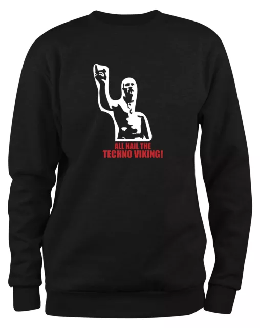 Styletex23 Sweatshirt Uomo Tutto Grandine The Techno Viking, Divertimento