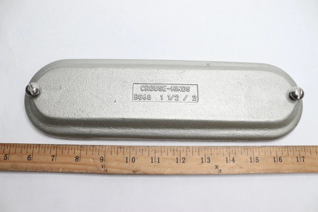 Eaton Crouse-Hinds Condulet B Mogul Blank Cover Feraloy Iron Alloy 1-1/2" or 2"