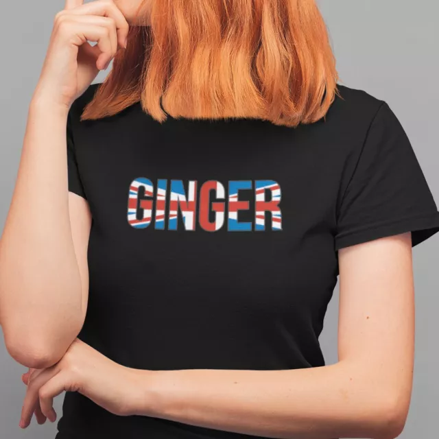 Ginger Spice T Shirt - Spice Girls Inspired Tee Black or White 100% Cotton