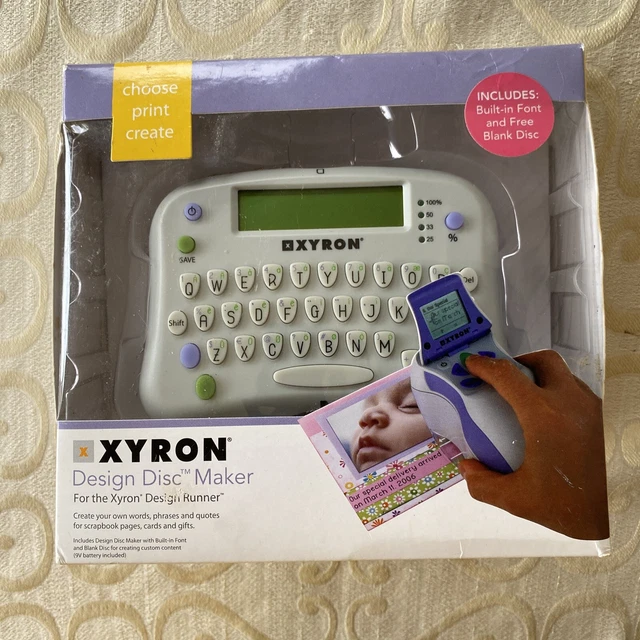 XYRON Design Runner Handheld Printer design discs ink cartridge NEW SEALED XYRON Design Runner Handheld Printer design discs ink cartridge NEW SEALED