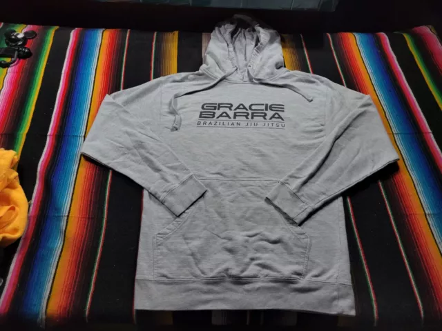 Gracie Barra Brazilian Jiu Jitsu Hoodie Size Medium 19.5x26.5