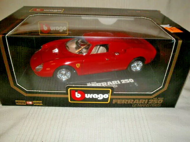 1965 LE785 BURAGO 3033 1/18 1:18 Ferrari 250 Le Mans Car Red