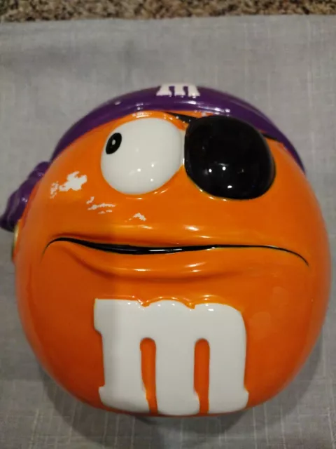 M&M Pirate Candy Jar Some Paint Missing