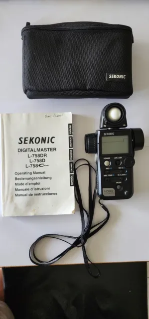 Sekonic L-758D Digital Light Exposure Meter (Near New)