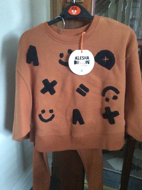 Alesha Dixon Girls Sweatshirt and Leggings, Tan Mix, Age 8-9New RRP £16