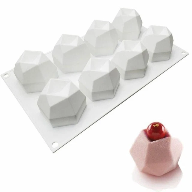 Shape Handmade Gemstone Cake Mold Chocolate DIY Diamond Mousse Moulds Cake Tool