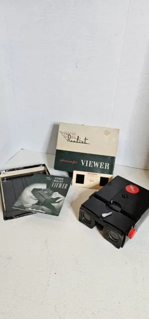 Stereo Realist Red Button Viewer 3D Sldes w/Original Box And Manual!