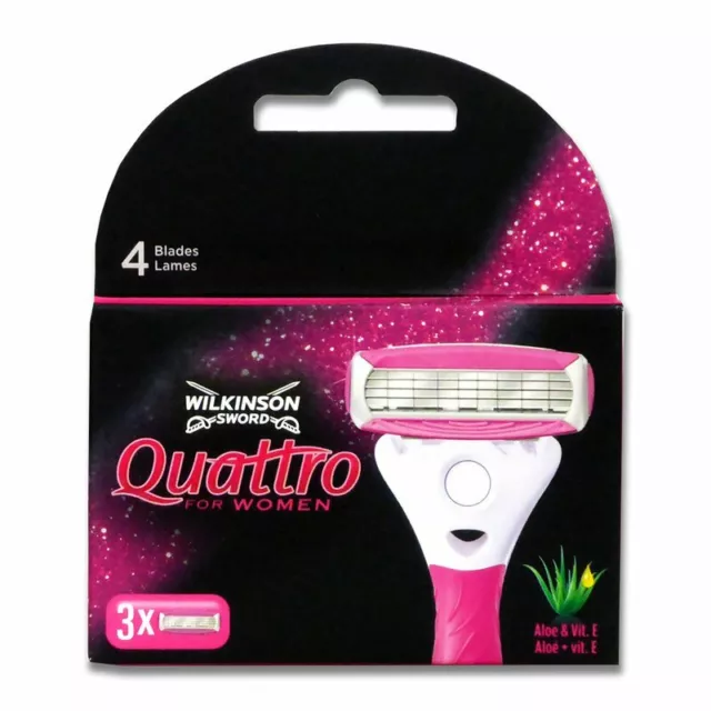 Wilkinson Quattro for Women Sensitive or Aloe&Vit E razor blades