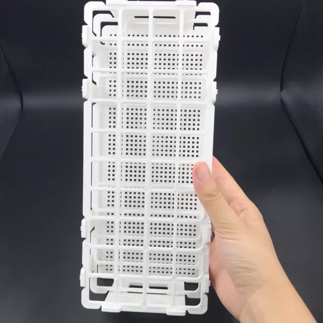 40 Holes 20mm 3 Layers Plastic Test Tube Rack Holder Storage Stand Lab 40mm Wide