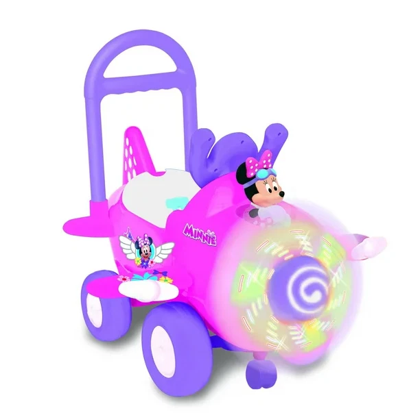 Disney Deluxe Minnie Mouse Plane Activity Ride-On with Lights and Sounds