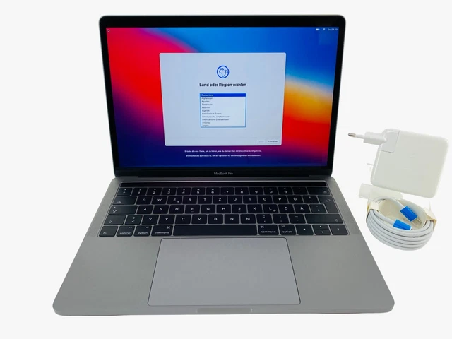 Apple MacBook Pro 13" A1989 2018 Touch Bar i7 2,7GHz 16GB 512GB Space Grau MwSt.